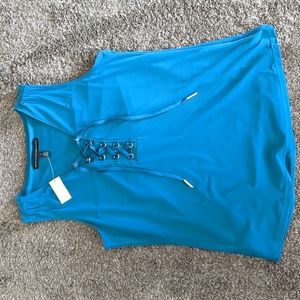 White House Black Market Lace-Up Tank